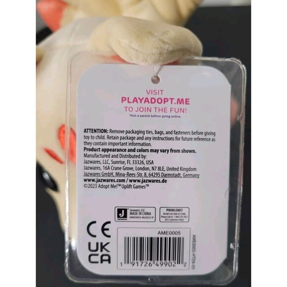 2023 ADOPT ME! Pet KITSUNE Stuffed Plushie & Virtual Item Code Roblox Plush NEW - Picture 3 of 11